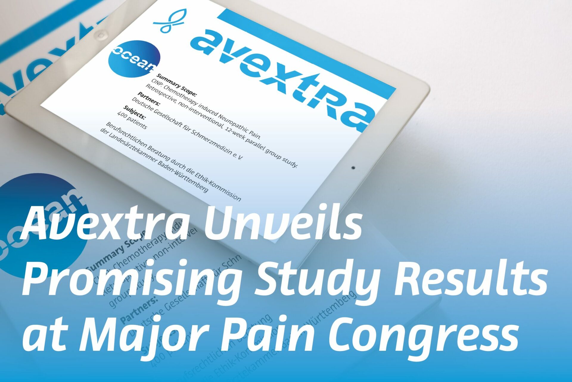 Avextra Unveils Promising Study Results at Major Pain Congress